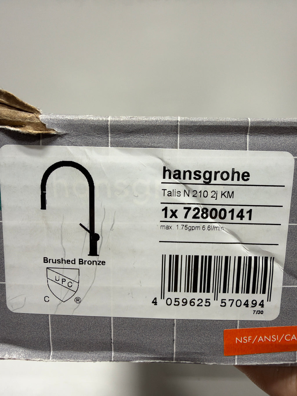 hansgrohe Talis N Kitchen Faucet, Magnetic Docking Spray Head, Brushed Bronze 72800141