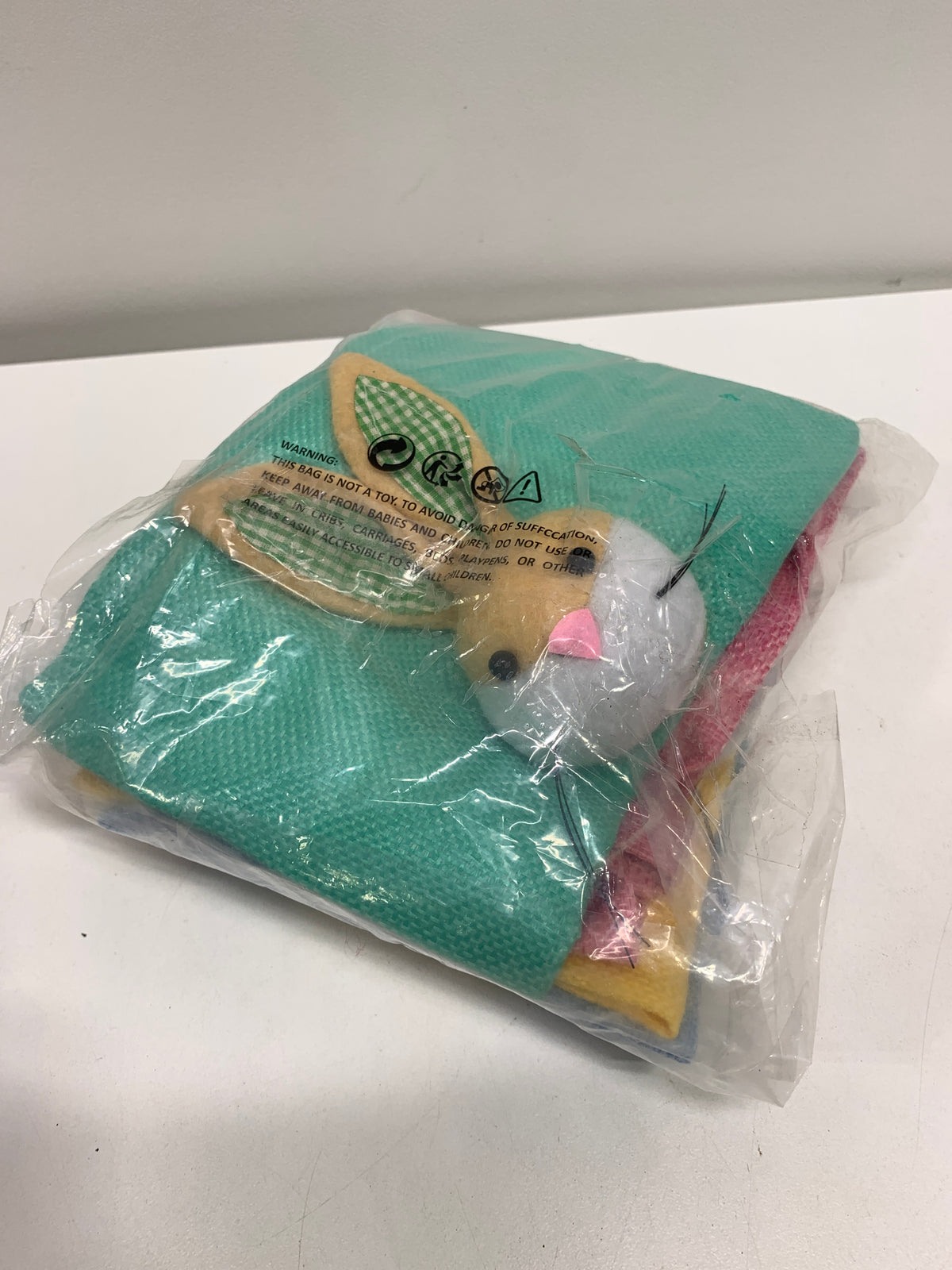 4-Pack Easter Bunny Candy Bags – Assorted Color Burlap Gift Bags for Easter Treats Party Favors Egg Fillers & Basket