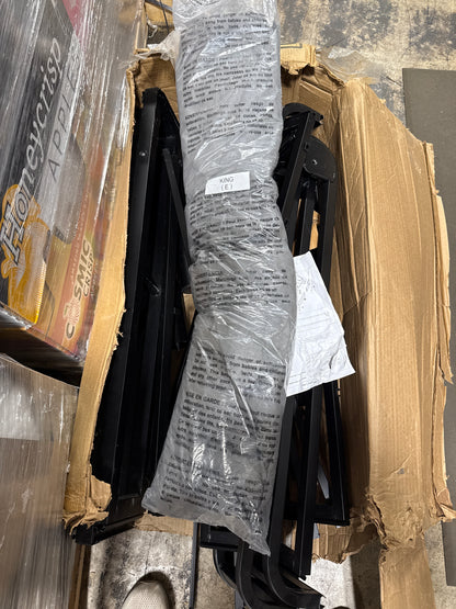 See Desc EnForce 7" Metal Box Spring with Headboard Bracket and Legs - King