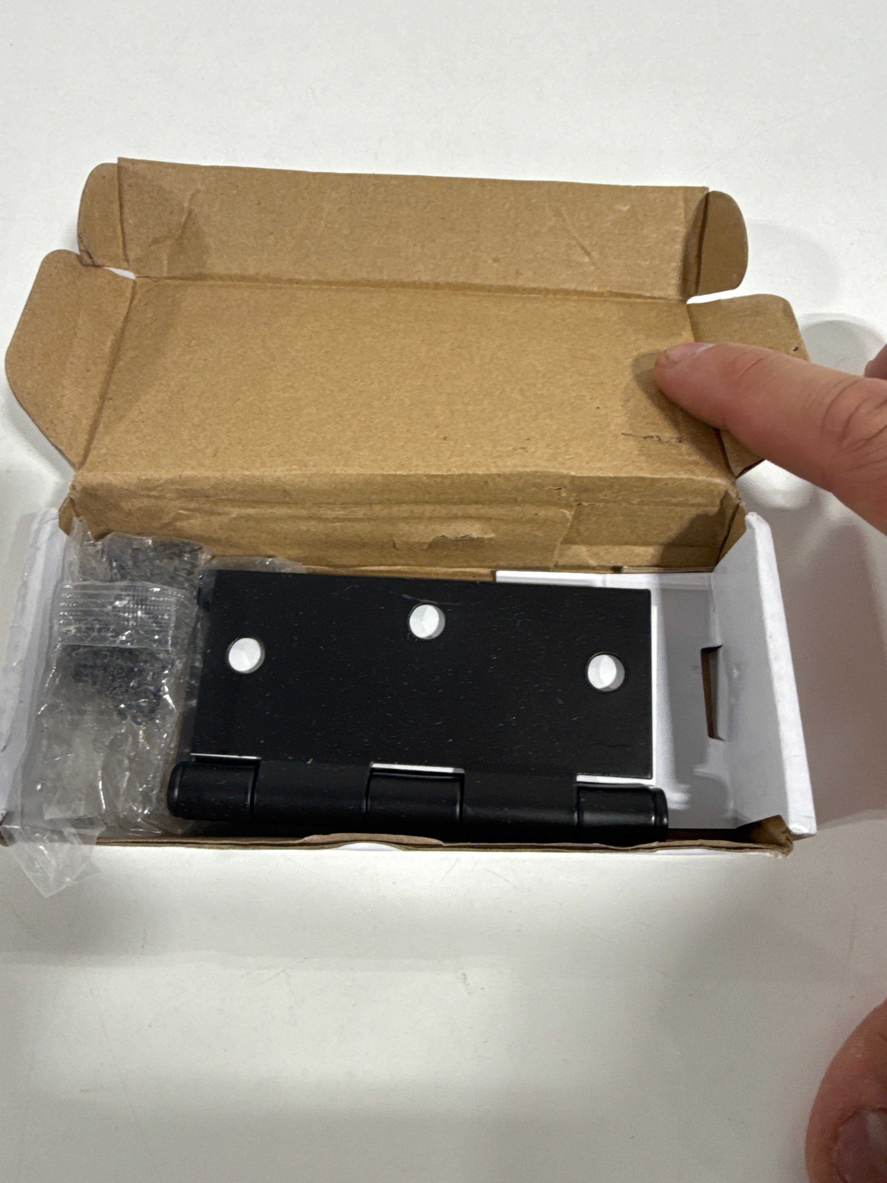 3 x Emtek Plain Bearing Square Corner Hinge Black - Pair 9101319 Us19 - *Tools Hardware & Misc