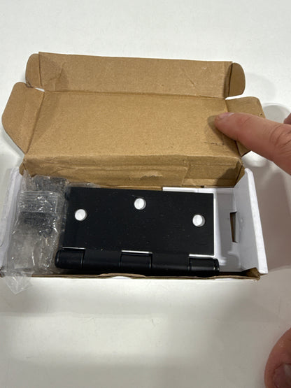 3 x Emtek Plain Bearing Square Corner Hinge Black - Pair 9101319 Us19