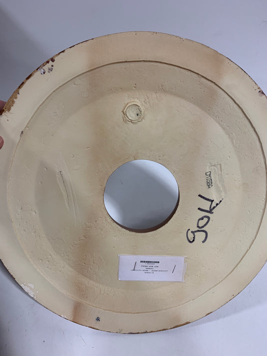 Ekena Millwork CM15BARBC Baltimore Ceiling Medallion, 15 3/8"OD x 4 1/4"ID x 1 1/2"P, Hand-Painted Root Beer Crackle