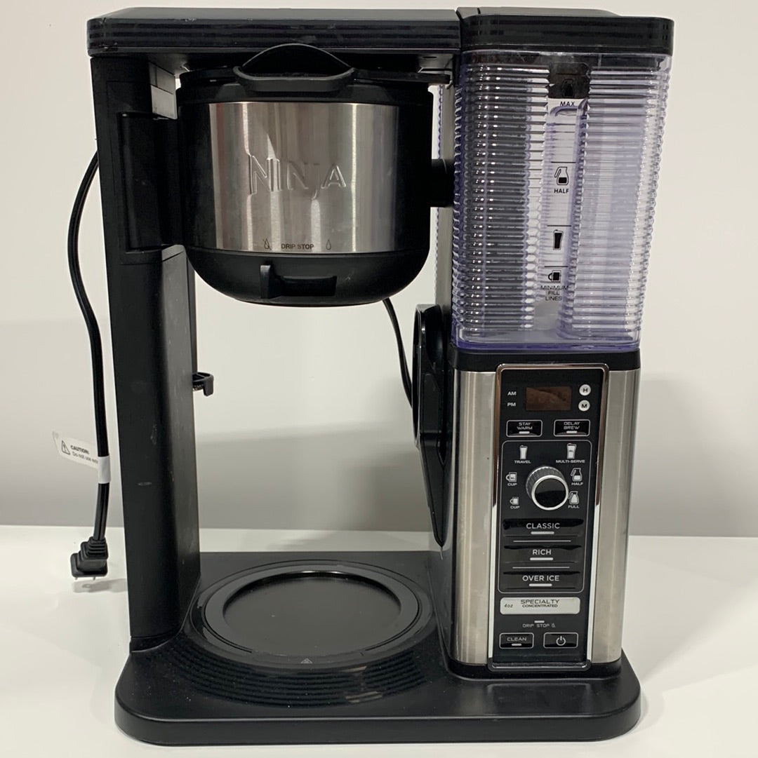 See Desc Used Ninja 10-Cups Automatic Drip Coffee Maker, Black/Stainless Steel (CM401)