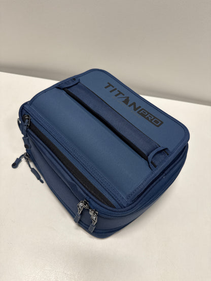 Titan PRO Expandable Lunch Box by Arctic Zone & Leak-Proof Bento, Keeps Food Cold Up to 6 Hours (Blue)