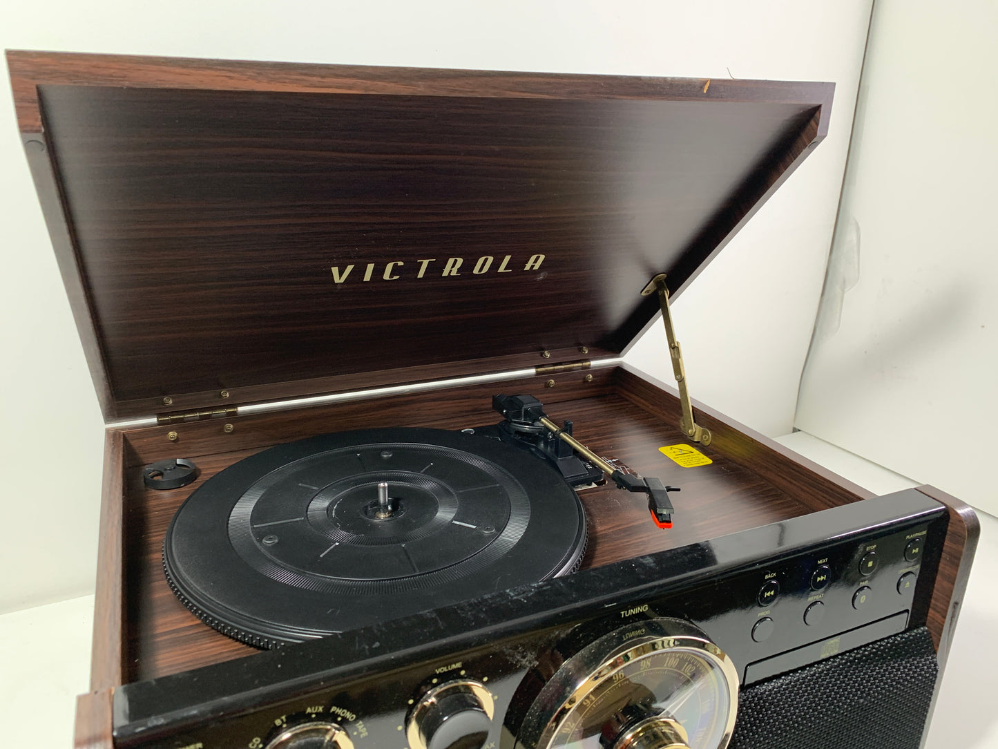 Used See Desc Victrola - Empire Bluetooth 6-in-1 Record Player - Gold/Brown/Black