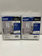 Pair Alona Ivory 38 in. W X 84 in. L Grommet Blackout Curtain
