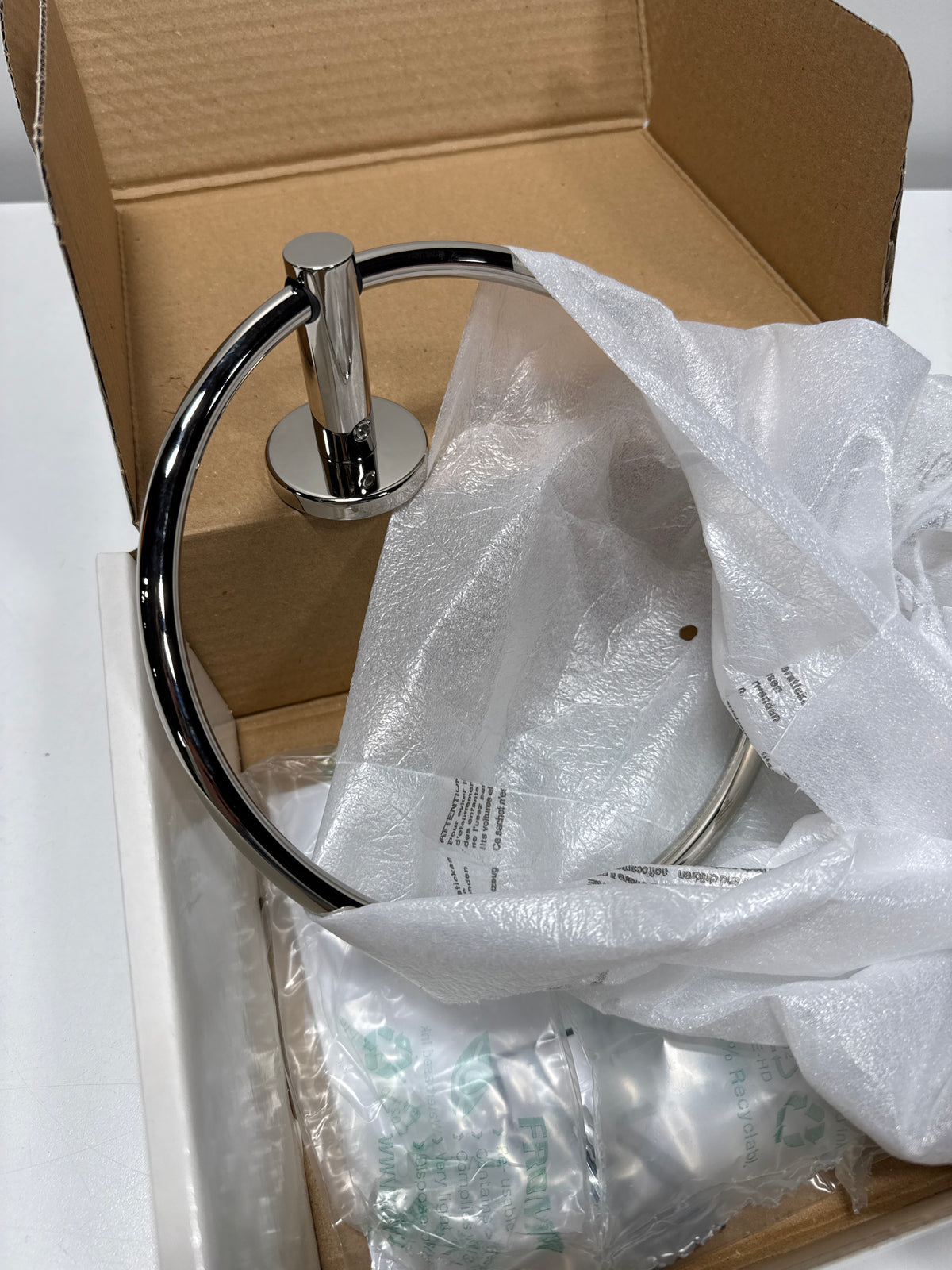 ROHL LO4PN Wall Mount Towel Ring