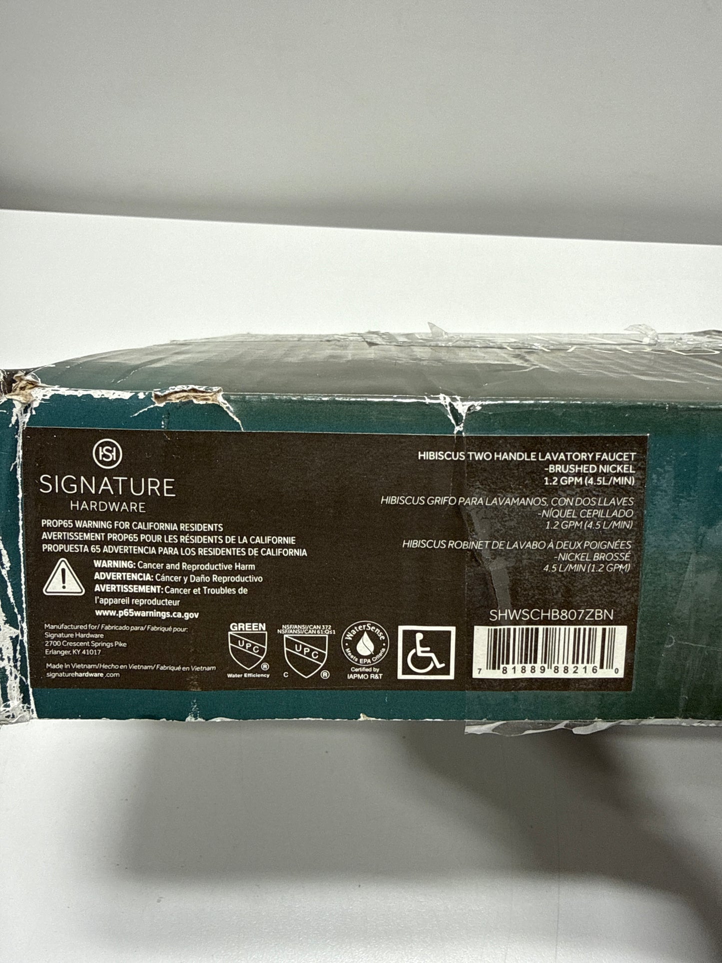 For Parts - Signature Hardware Hibiscus 1.2 GPM Widespread Bathroom Faucet