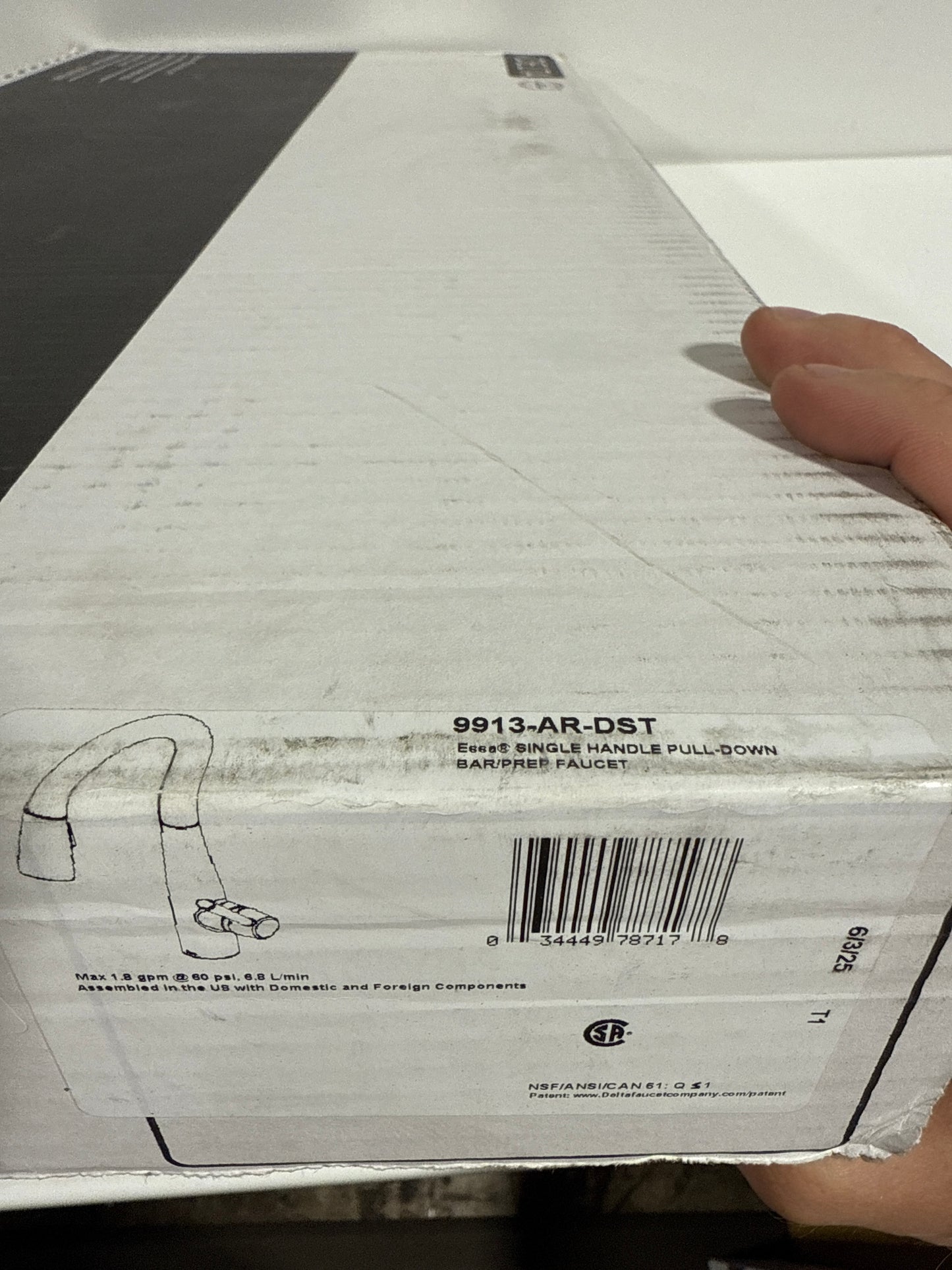 Essa Single-Handle Bar Faucet with MagnaTite Docking in Arctic Stainless