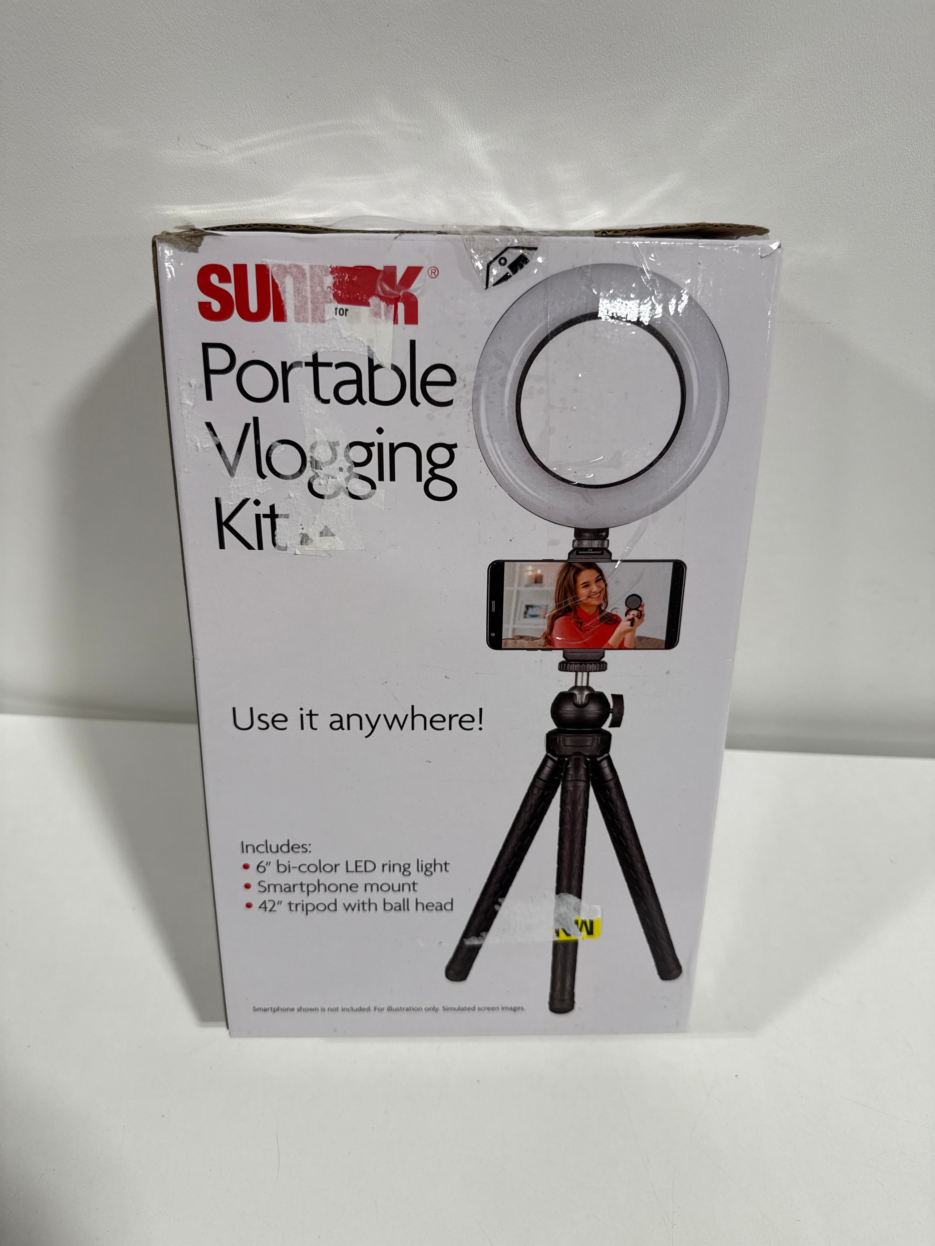 Sunpak - Portable Vlogging Kit for Smartphones - Black - *Cameras Camcorders & Drones
