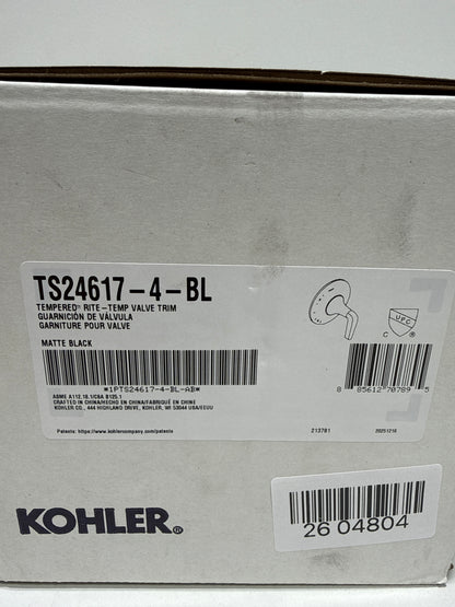 Kohler K-TS24617-4-BL - Valve Trim Only Showers
