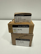 Baldwin Gramercy Knurled Passage Door Lever Set with R017 Trim from the Estate Collection