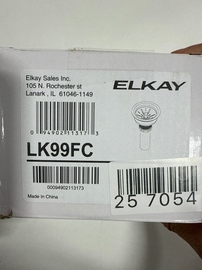 Elkay LK99FC 3-1/2" Drain Kit for Elkay Fireclay Sinks Chrome
