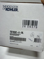 KOHLER K-TS74042-4-BL Pitch Rite-Temp Valve Trim, Shower Trim Faceplate with Lever Handle, Trim Only, Requires Valve, Matte Black