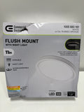 Commercial Electric LED Flush Mount Ceiling Light White/Bronze 1000 Lumens
