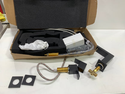 Scratch Fortis 842120C Scala 1.2 GPM Widespread Bathroom Faucet with Pop-up Drain Assembly Matte Black