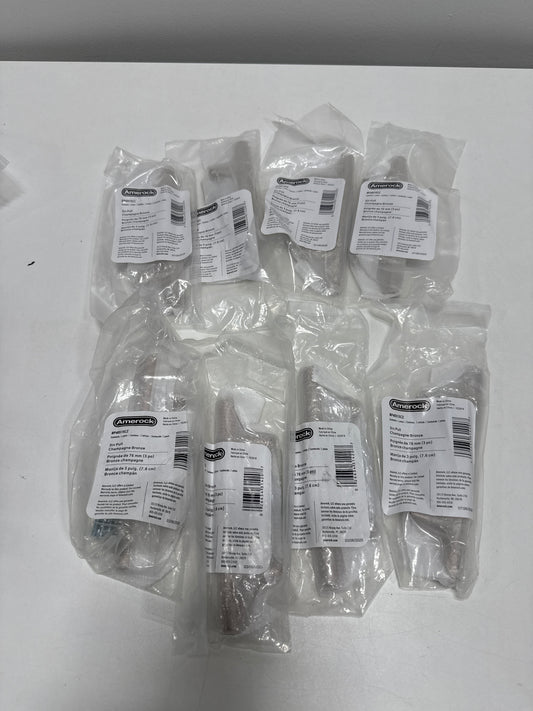 8 x Amerock | Cabinet Pull | Champagne Bronze | 3 inch (76 mm) Center to Center | Bar Pulls