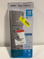 Belkin 12-Outlet Surge Protector W/ 12 AC Outlets & 2.4M Long Flat Plug - *Computers & Office