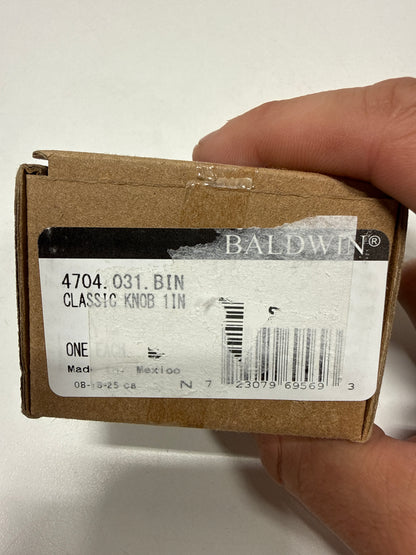 Baldwin 4704031BIN 4704.BIN Classic 1 Inch Mushroom Cabinet Knob from The Estate Collection