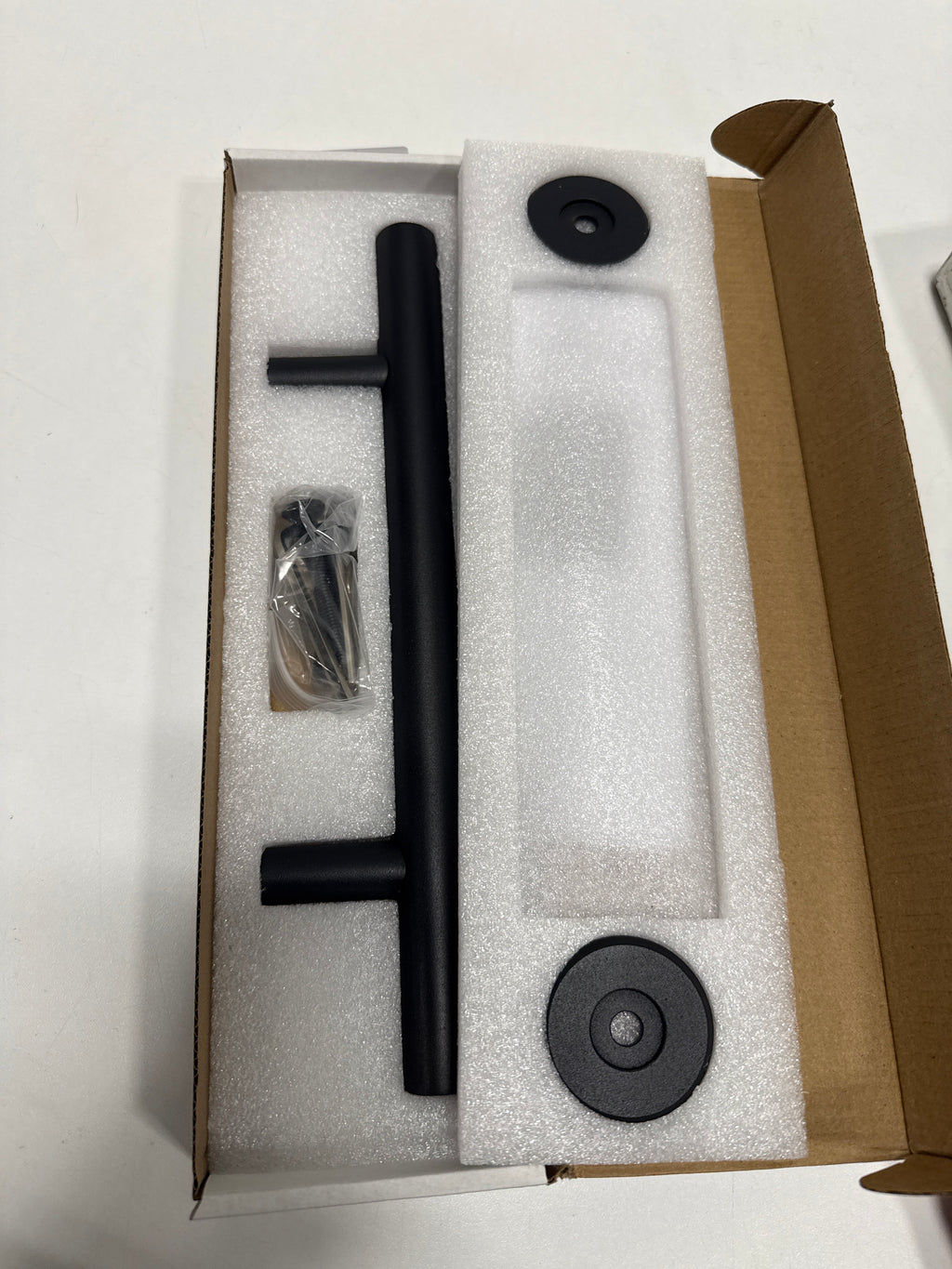 Miseno MBD5831 7" Long Center to Center Barn Door Rod Pull Handle Black