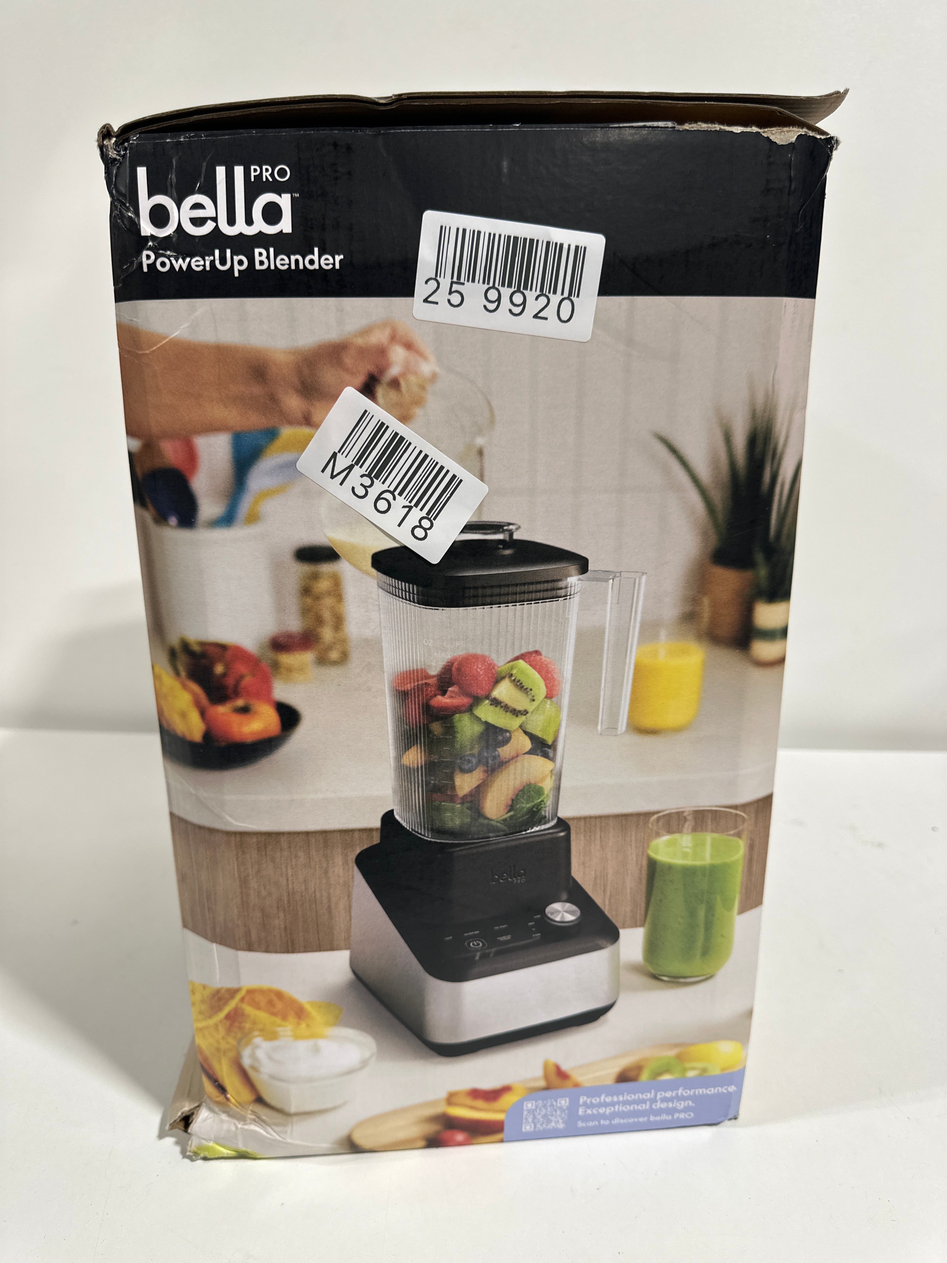 Bella PRO - PowerUp High Powered Blender - Stainless Steel - *Kitchen Appliances