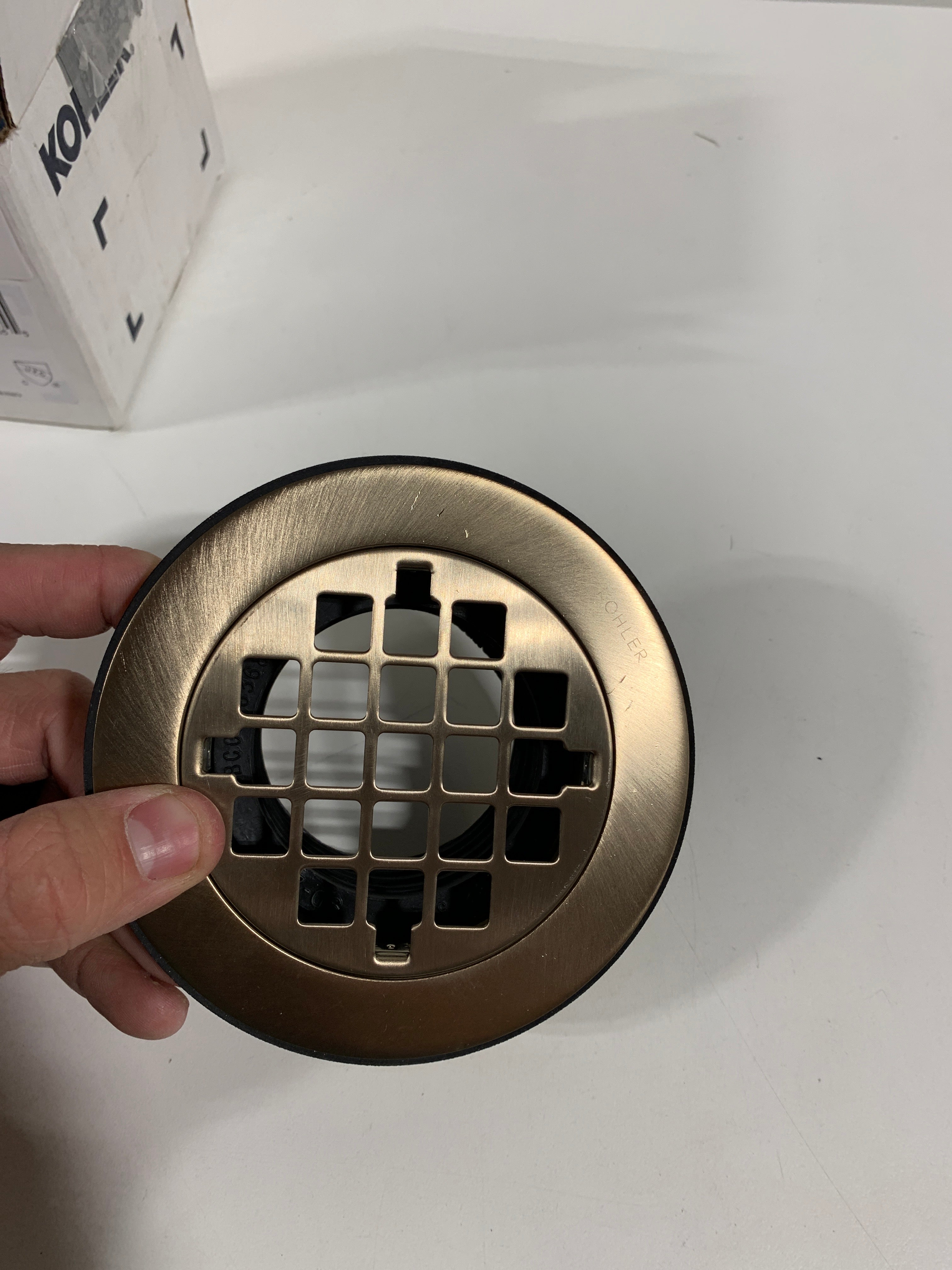 Scratch Kohler K-9132 4-3/8’’ Round Shower Drain Brushed Bronze - *Plumbing
