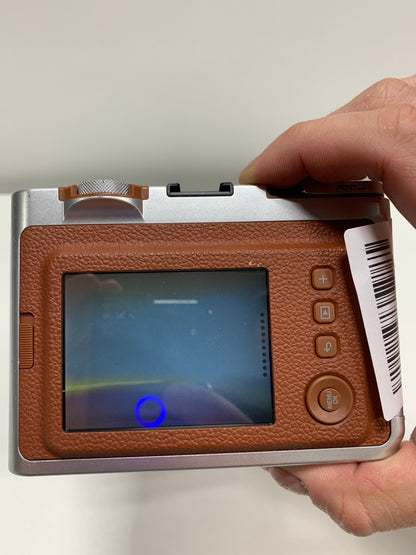 Used Defect Fujifilm Instax Mini Evo Instant Film Camera - Brown