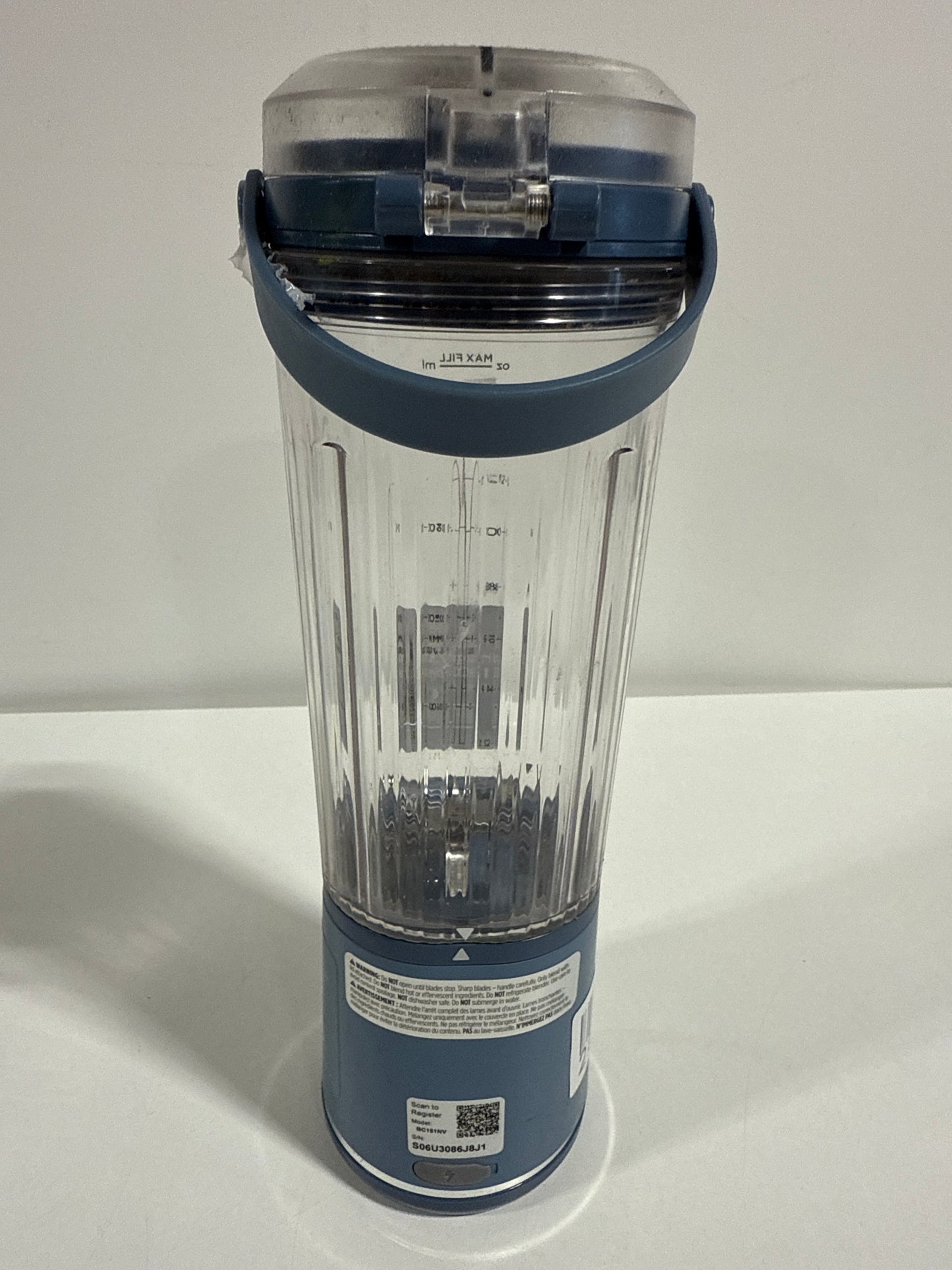 Used Ninja Blast Portable Blender (BC151NV) - Denim Blue