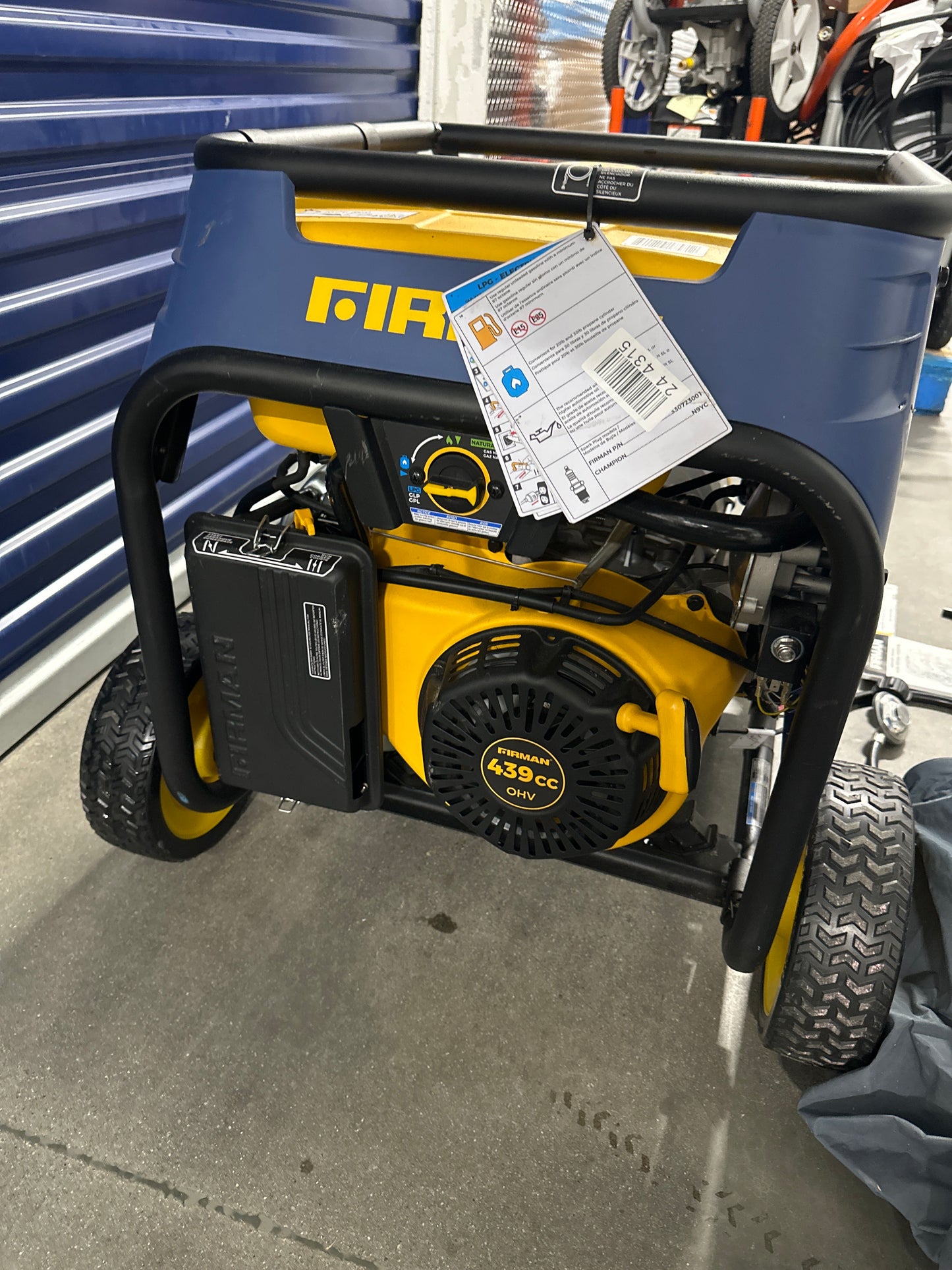 See Desc Firman 7500W Running / 9400W Peak Tri Fuel Generator