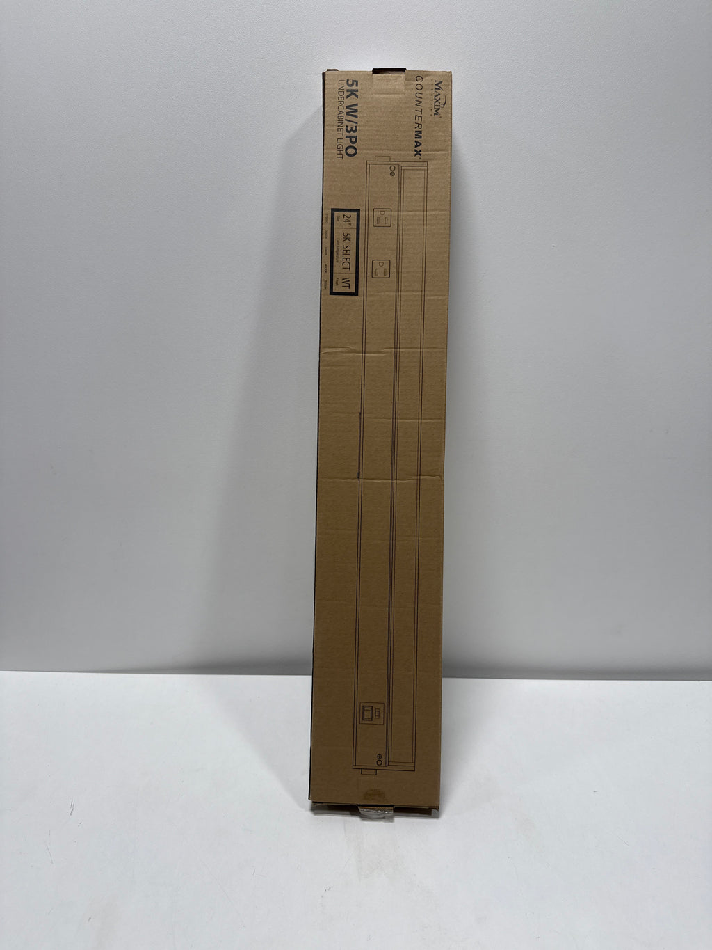 Maxim Lighting UCL-89865WT-3PO CounterMax 5K 24'' LED Under Cabinet W/ 3 Prong, White