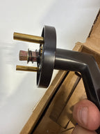 Scratch Emtek Helios Left Handed Passage Door Lever Set with Disk Rose from the Contemporary Collection - *Tools