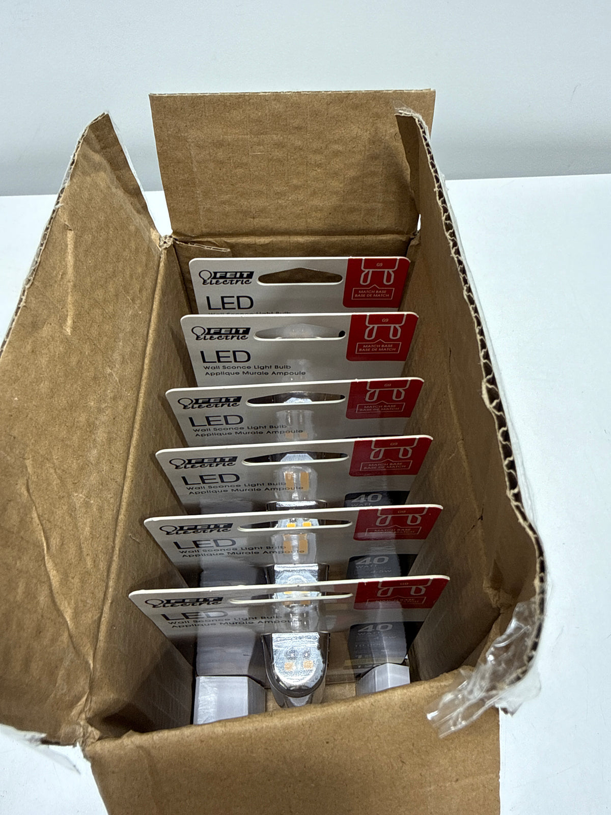 6 x 40-Watt Equivalent T4 Dimmable G9 Bi-Pin LED Light Bulb, Warm White 3000K
