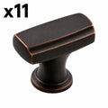 11 x Amerock BP55311 Highland Ridge 11/16 Inch Bar Cabinet Knob Dark Oiled Bronze (Dob)