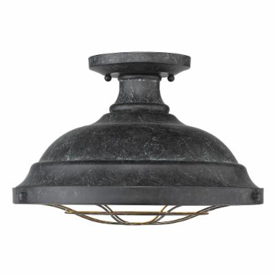 Golden Bartlett 2-Light Ceiling Light in Black Patina