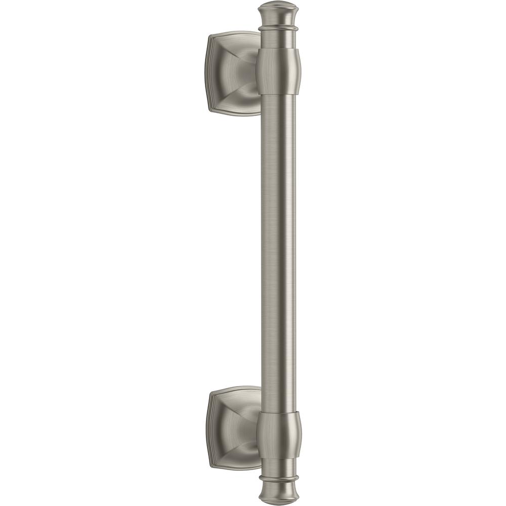 Scratch Arsdale 9 in. Grab Bar in Vibrant Brushed Nickel