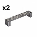 2 x Amerock BP1003128 Calathea 5-1/16 Inch Center to Center Handle Cabinet Pull Black Chrome