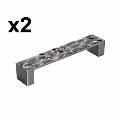 2 x Amerock BP1003128 Calathea 5-1/16 Inch Center to Center Handle Cabinet Pull Black Chrome