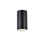 Elegant Lighting LDOD4039 Raine 8’’ Tall Outdoor Wall Sconce - Cylindrical Fixture Black - *Lighting & Electrical