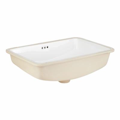 Signature Hardware 948178 Myers 23’’ Vitreous China Undermount Bathroom Sink White Sinks Bathroom Sinks Sinks Only