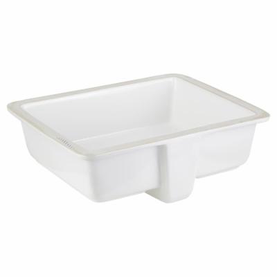 Signature Hardware 948175 Destin 18" Rectangular Porcelain Undermount Bathroom Sink - Glazed Underside White