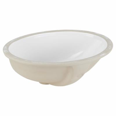 Signature Hardware Mangrove 15" Vitreous China Undermount Bathroom Sink White Sinks Bathroom Sinks Sinks Only