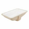 Signature Hardware 947981 Key Largo 20" Rectangular Porcelain Undermount Bathroom Sink White
