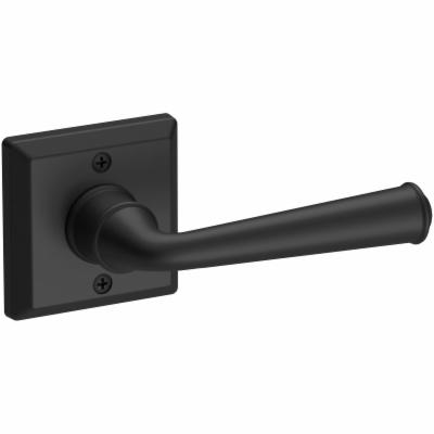 Baldwin Reserve HDFEDRTSR190 Half Dummy Right Hand Federal Lever and Traditional Square Rose Satin Black Finish