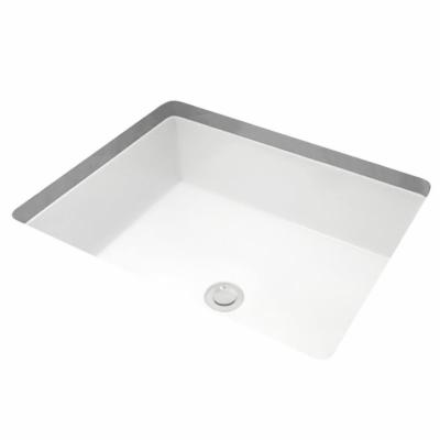 Miseno MNO1713RU 20" X 16" Rectangular Undermount Bathroom Sink with Rear Overflow - Bright White