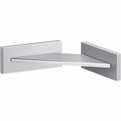 Kohler K-23287 Square Shower Foot Ledge Polished Chrome Bath and Shower Accessories Shower Accessories Foot Rests
