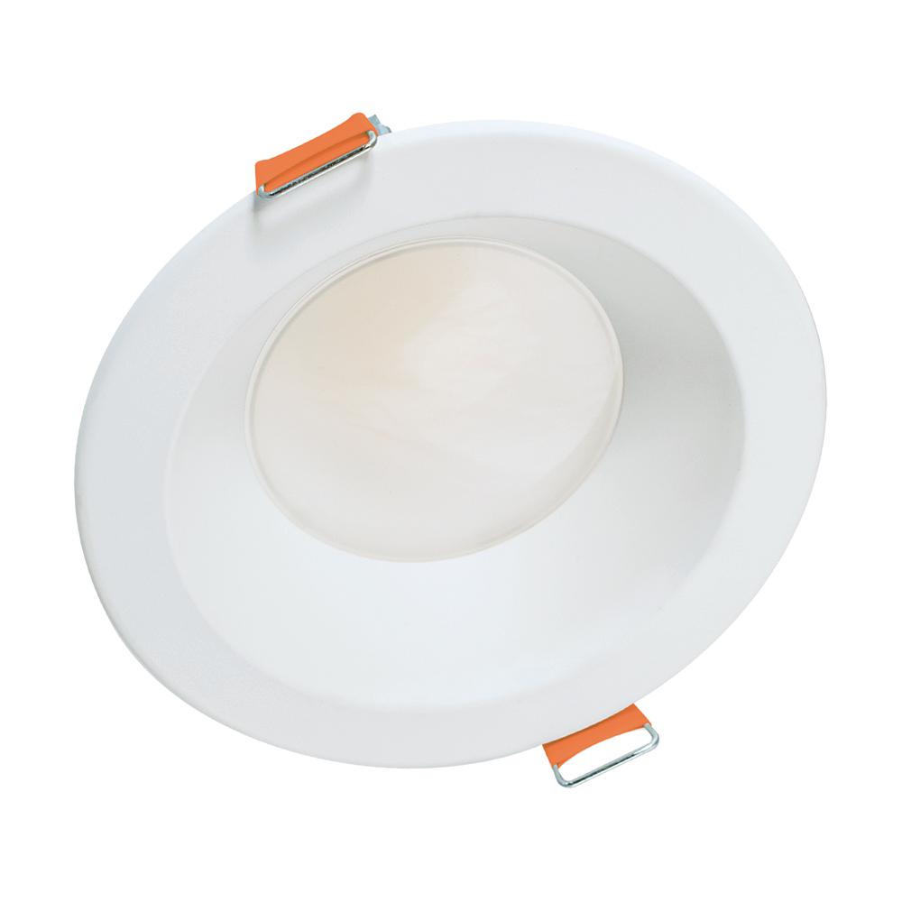 LCR6 6 in. Selectable CCT Round Canless Integrated LED White Recessed Light Retrofit Module Trim 2100 Lumens