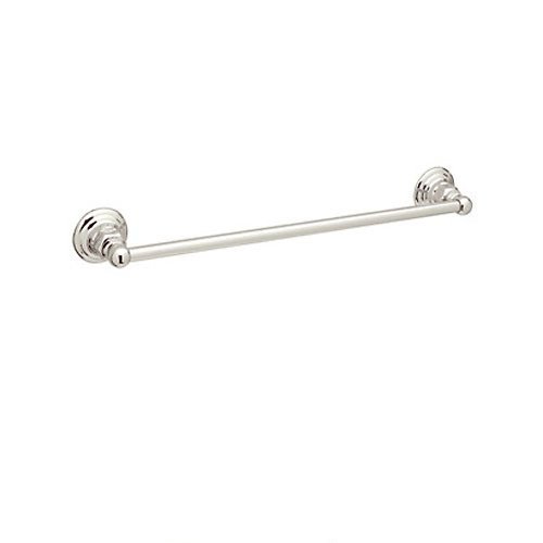 Italian Bath 18 in. Wall Mounted Towel Bar in Polished Nickel