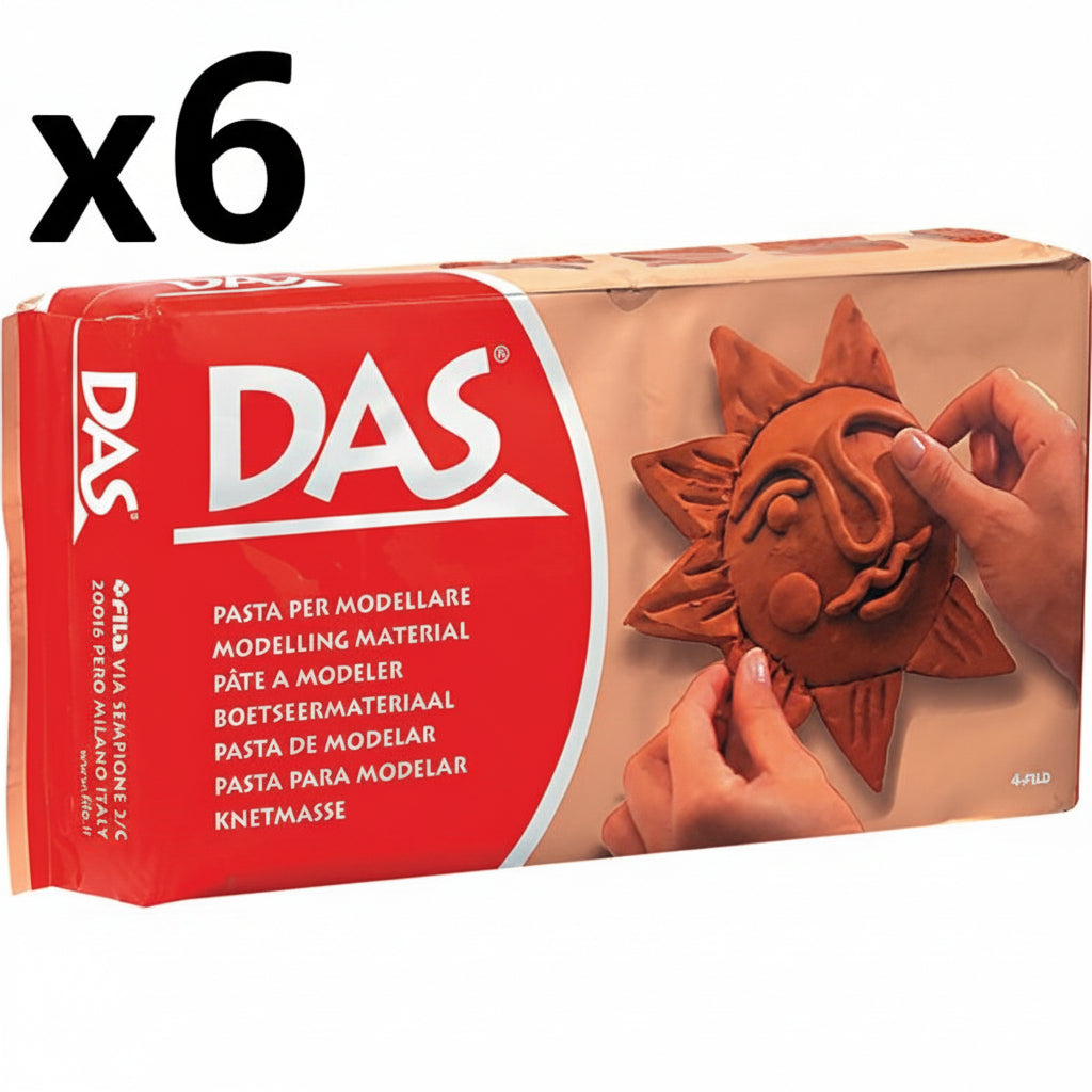 6 x 1.1 lb Das Modeling Clay