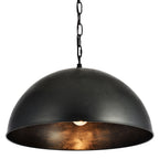Elegant Lighting LD6013D20 Merce 20" Pendant with Metal Shade Vintage Black Indoor Lighting Pendants