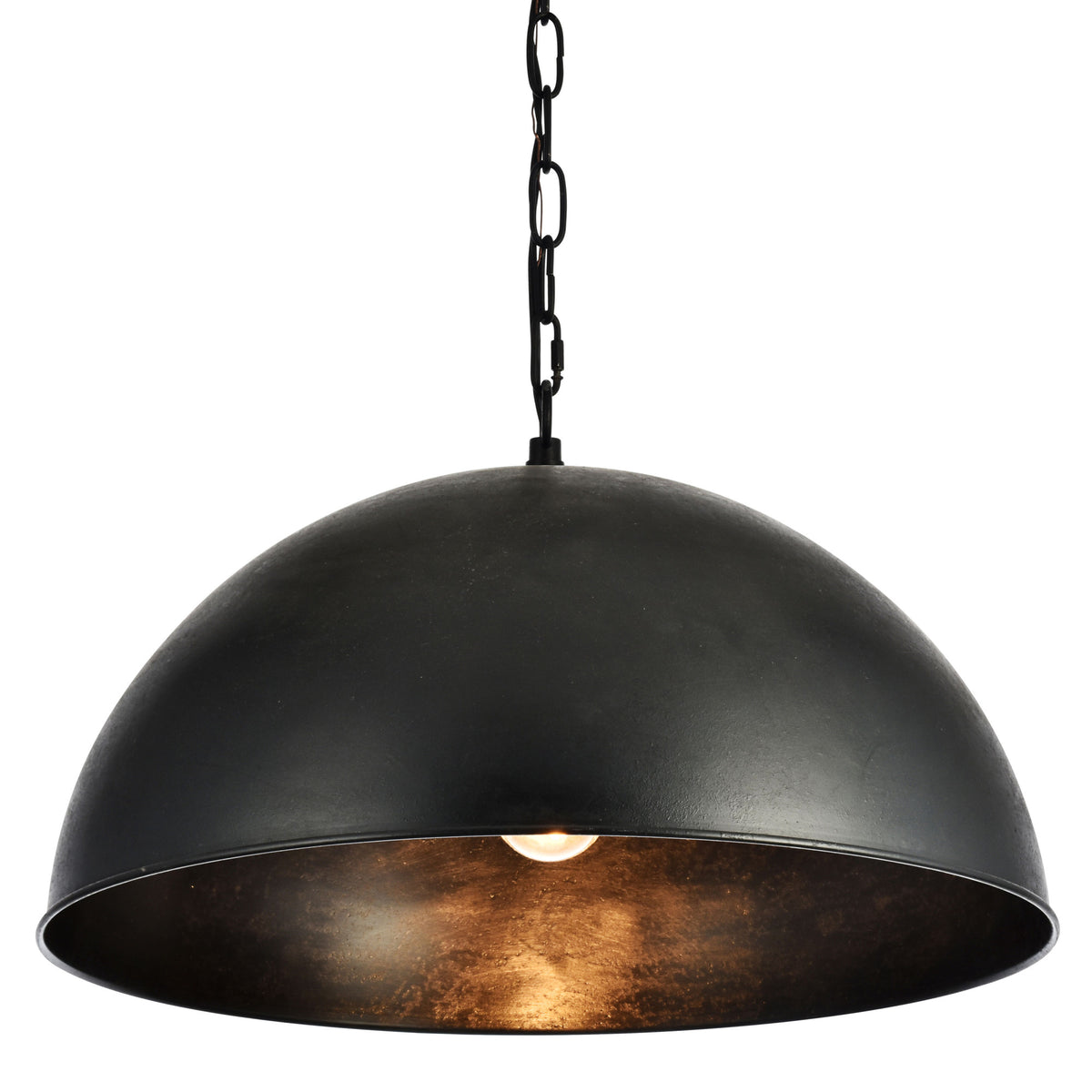 Elegant Lighting LD6013D20 Merce 20" Pendant with Metal Shade Vintage Black Indoor Lighting Pendants